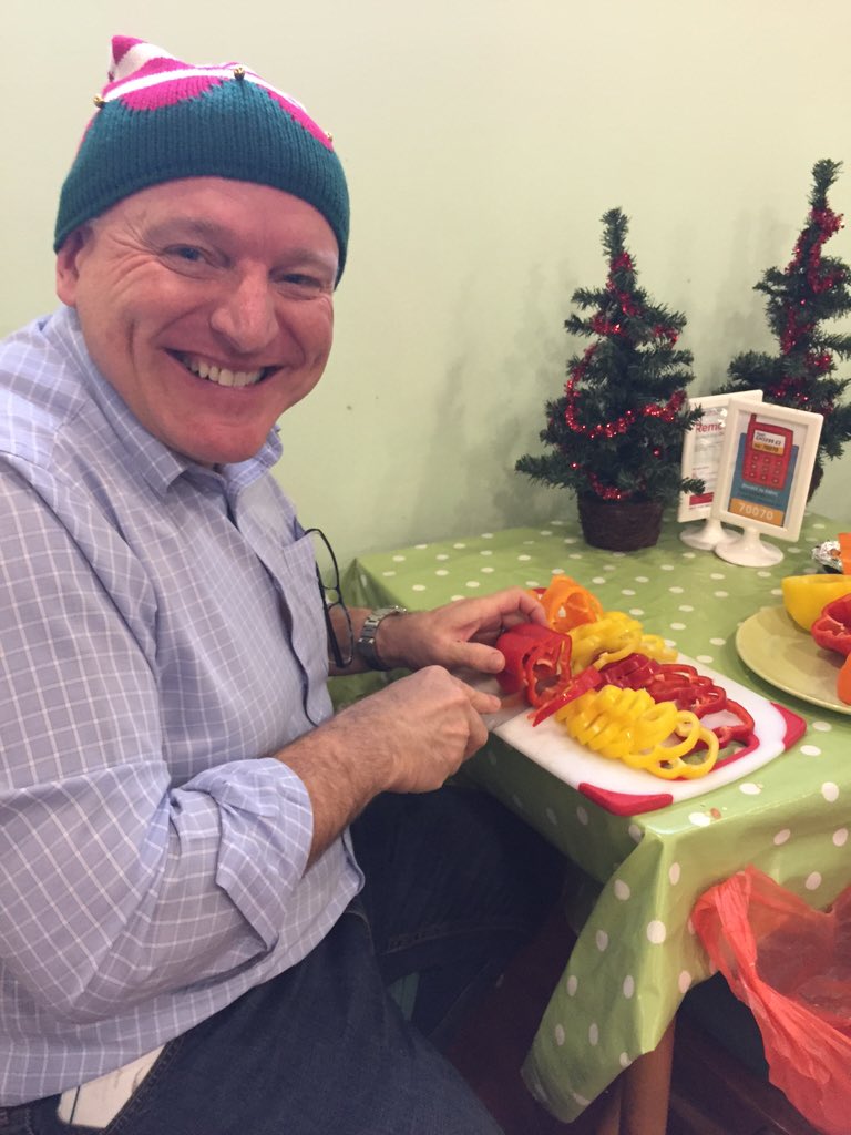 Santa's helpers <a href="/RMHCUK/">Ronald McDonald House Charities UK</a> Lunch prep and making hampers...very festive