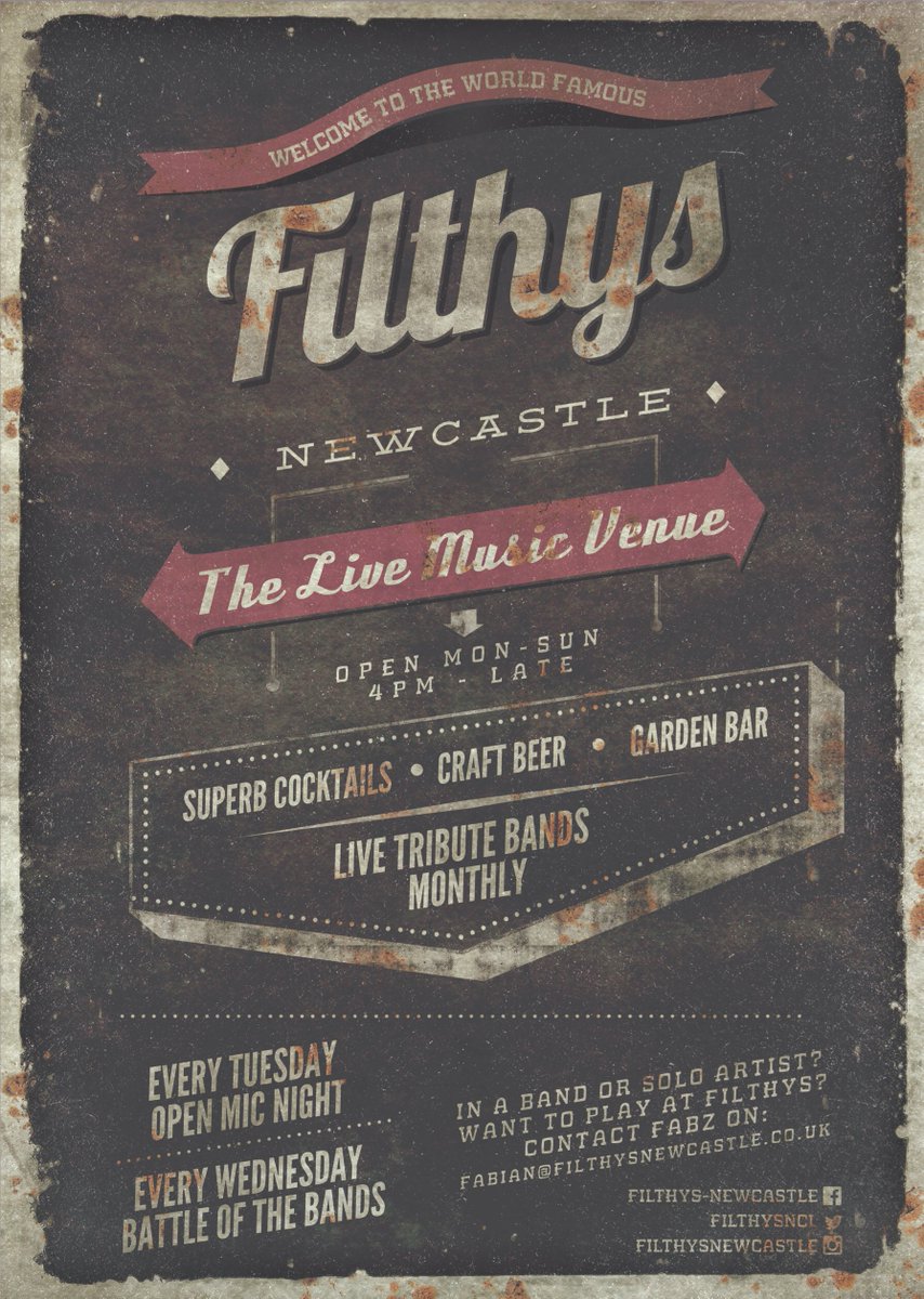 FilthysOLD's tweet image. Thirsty Thursdayssss 

LIVE MUSIC ALL WEEKEND 

Come wind down before Christmas at FILTHYS