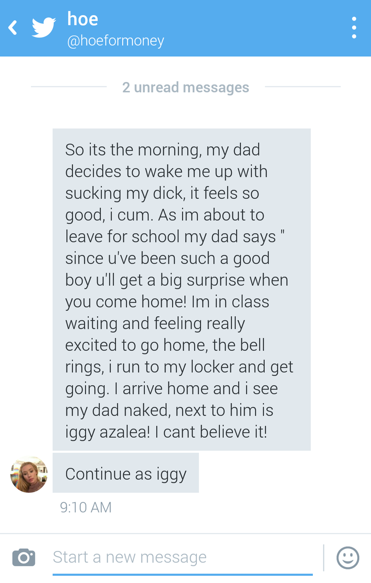 Wtf...yoo im never following an iggy fan back ever again