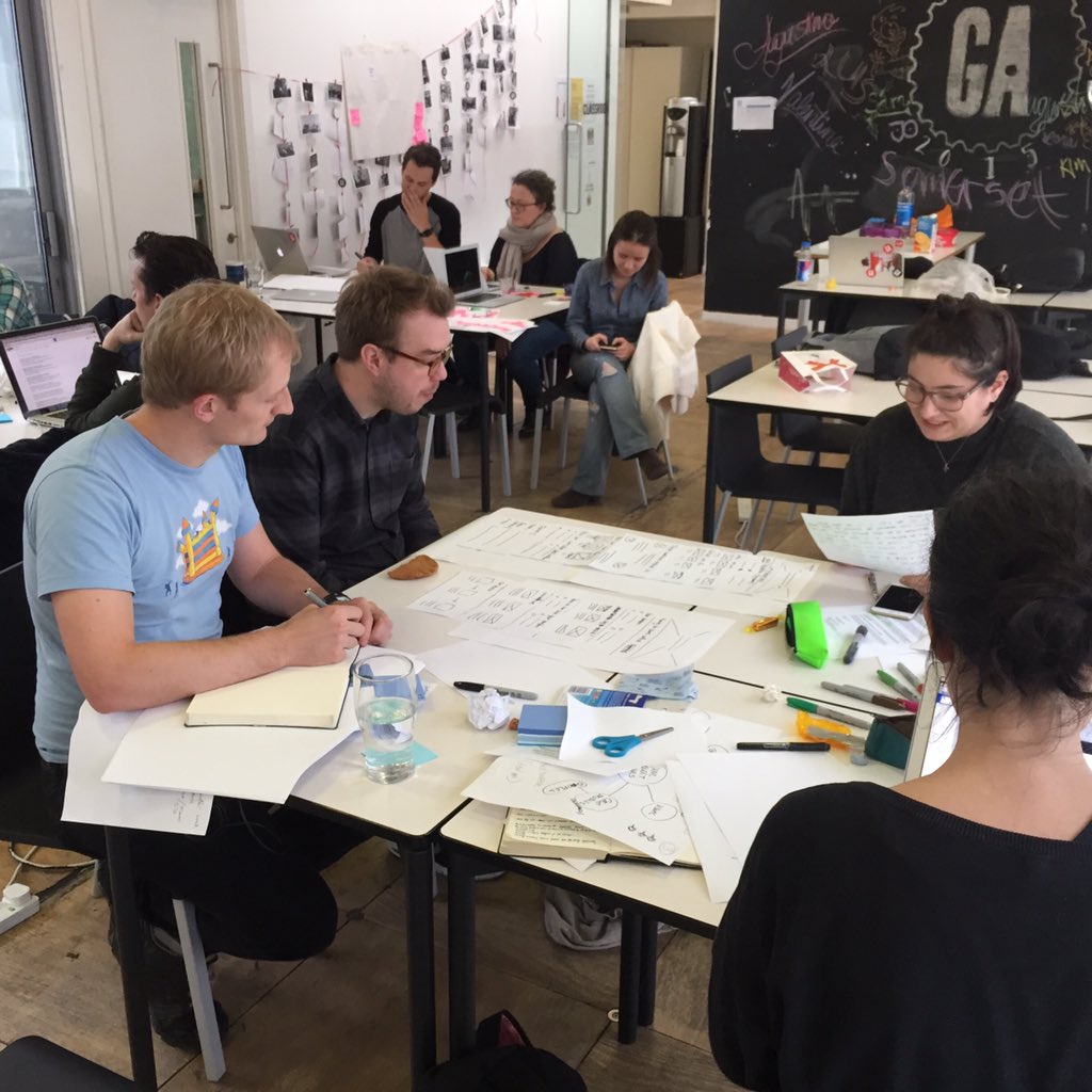 AmardeepDhesi's tweet photo. UX Hackathon 3 in conjunction with @GA_UXDi_London @techstars @TeskaLabs - user testing in full swing #uxdi9 https://t.co/bGbenQn9RM