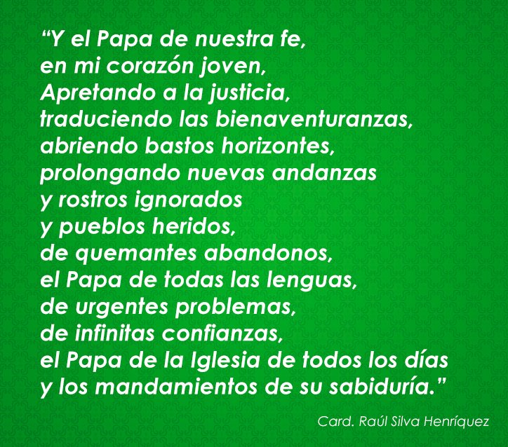 PabloAndres_GV's tweet photo. Feliz Cumpleaños, Santo Padre !!!! Un día de especial oración por usted.
@Pontifex_es @Pontifex https://t.co/KEJfPTlR7b