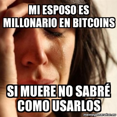 BitInka's tweet image. ¡Entonces tienes que aprender! Jajajaja #HumorBitcoin #BitcoinProblems bitinka.com