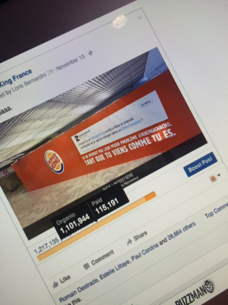 pascalnessim's tweet photo. Je pense que @Le_scaglion @BUZZMAN_TIME et @BurgerKing sont en train de casser le #businessmodel de #Mark https://t.co/H24Fck68zj