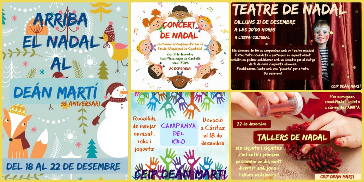 EL NADAL AL DEÁN MARTÍ
LA NAVIDAD EN EL DEÁN <a href="/ceipDeanMarti/">CEIP DEAN MARTÍ</a>