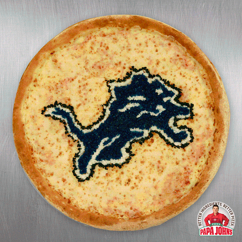 Lions's tweet photo. Get 50% off your regular-priced online order today from participating Michigan @PapaJohns with the code LIONS50 https://t.co/3ZEjj51AL0