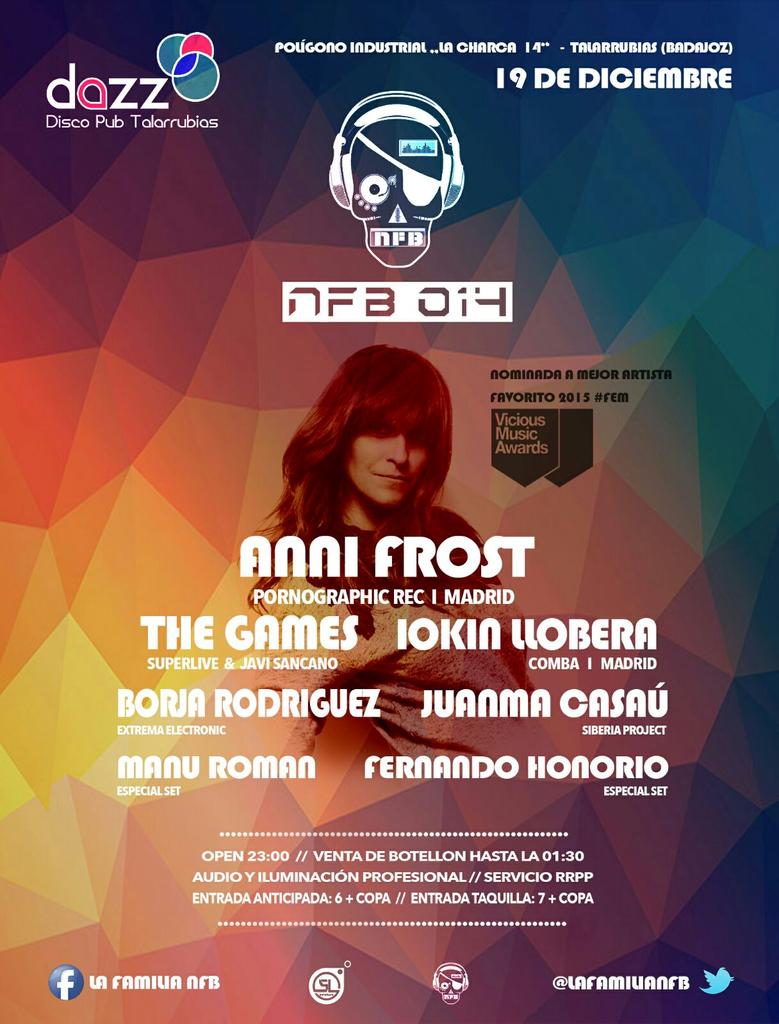 Apenas un día para la 014 NFB!!Consigue tu entrada anticipada y empieza las navidades con fiestón!!@LaFamiliaNFB