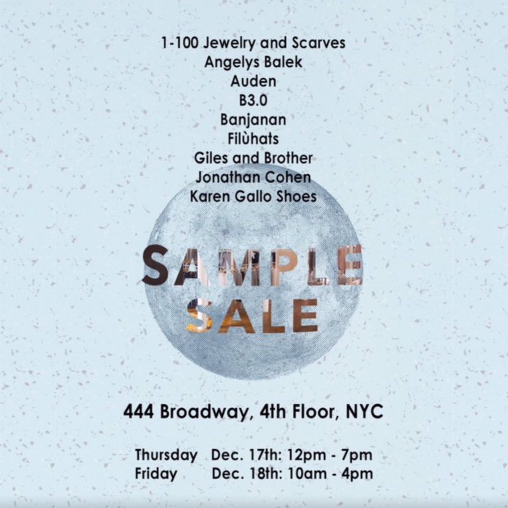 hatchinc's tweet photo. Got some last minute shopping to do? Join us at #HATChShowroom #NYC for the ultimate holiday #samplesale https://t.co/S30EIWczAm