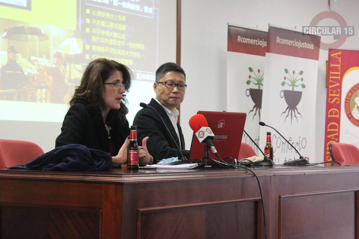 Circular_15's tweet photo. #KimManChan junto a @MarLlera  en el Centro Internacional de la @unisevilla. ¡Reportaje completo en nuestro FB! https://t.co/Gh02WPBnRu
