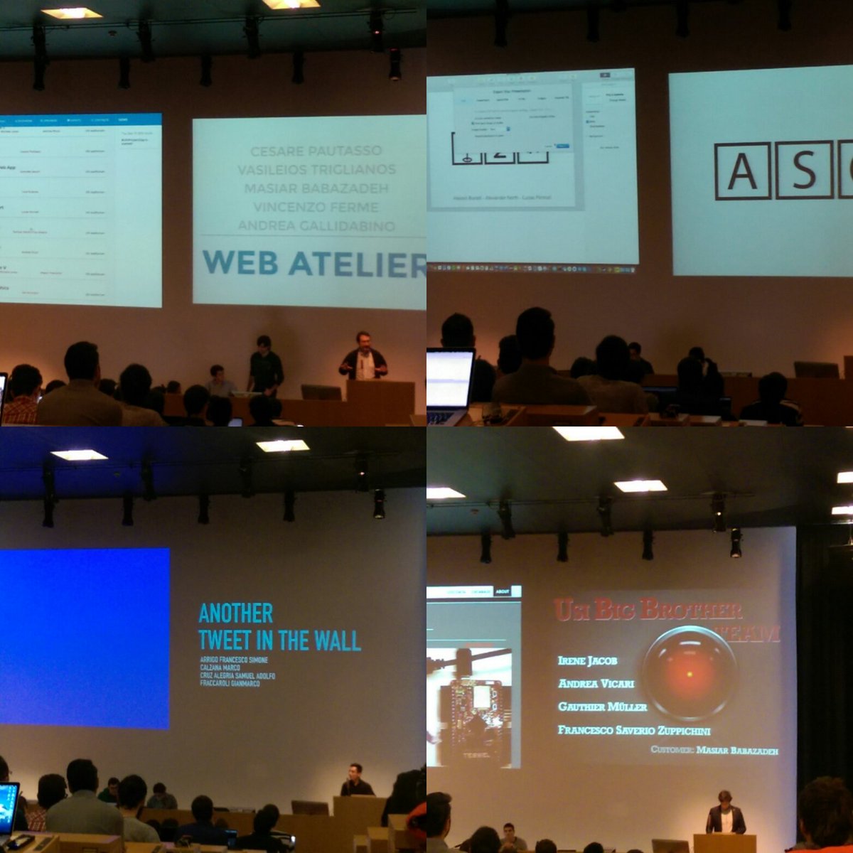 Software Atelier 3 projects #USIProjectDay