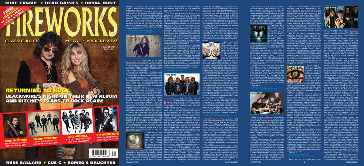 Thank you @Fireworks_Mag Fireworks Magazine (UK) for a great review! Keep on rocking loud and wild :-D