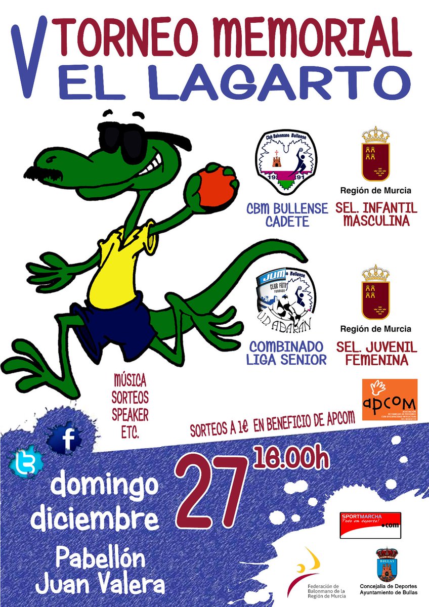 CBMBullense's tweet photo. Se acerca la 5º edición del Torneo Memorial El Lagarto. El próximo 27 de Diciembre no puedes faltar #VTML https://t.co/WetFJwNCIU