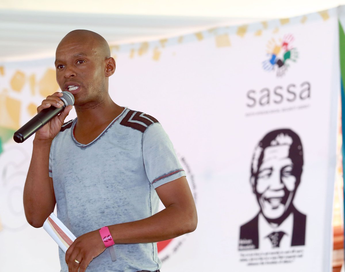 UNFPASA's tweet photo. Ex soccer star Jabu Pule talks about the effects drug use can and will have in your career #WPD2015 https://t.co/wjDdOQgWvF