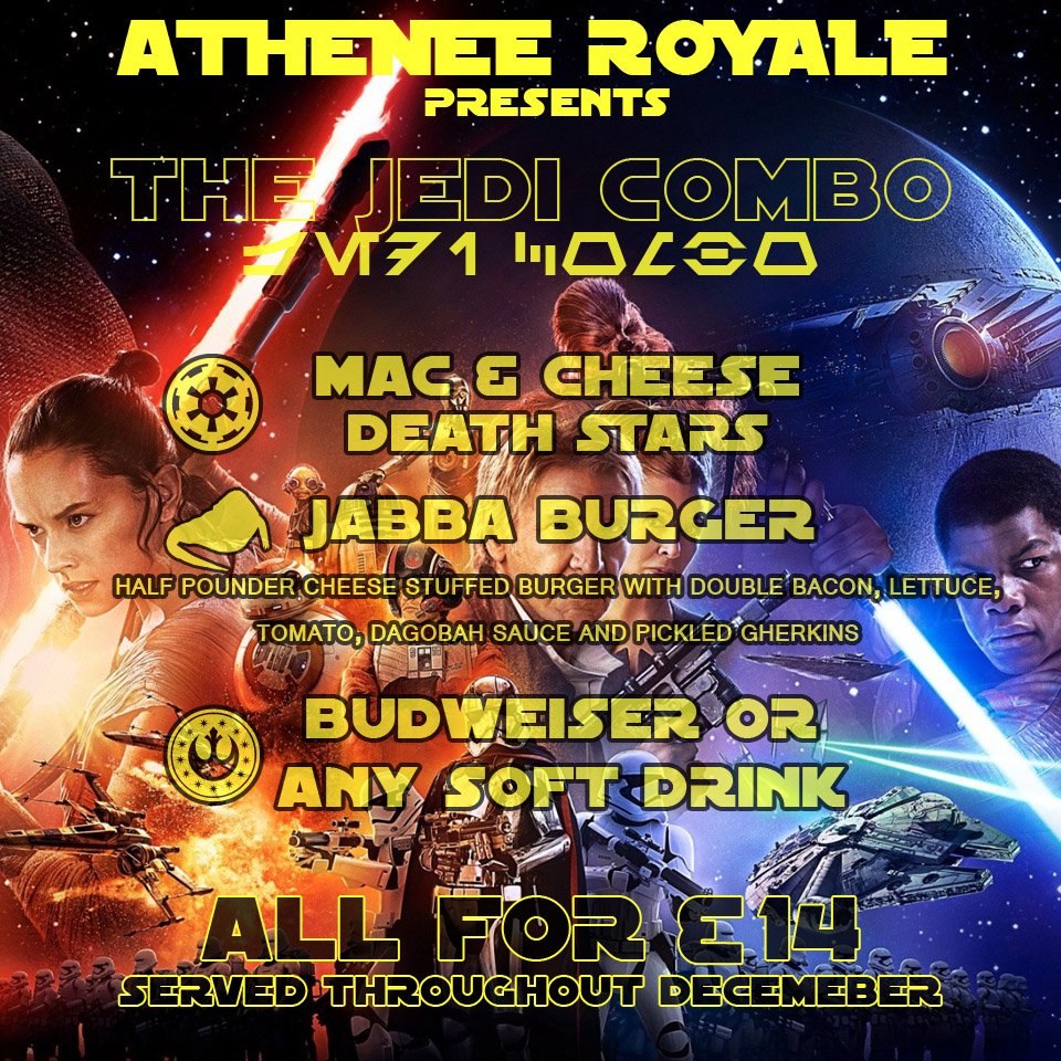 Athenee_Royale's tweet photo. #TheForceIsStong with our #JediCombo as we are excited about #StarWars #ForceAwakens. https://t.co/AXhS7CYy4I