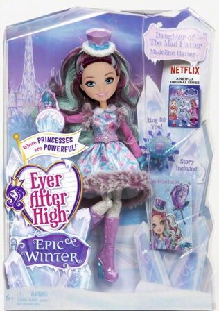 A mad mad mad girl will join them on the epic winter adventures too! Madeline Hatter!