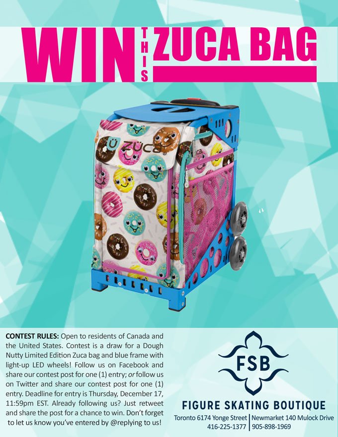 It's your LAST CHANCE to #WIN #GAGNEZ THIS #ZUCA BAG! Go to our Facebook page for details: goo.gl/8GMZJO
