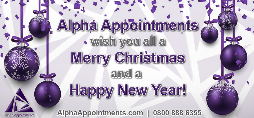 alphaappts's tweet photo. Merry Christmas &amp; a prosperous New Year from Alpha Appointments! | https://t.co/dvhrcKhHwi | #recruitment #careers https://t.co/EH5Ld51IBu