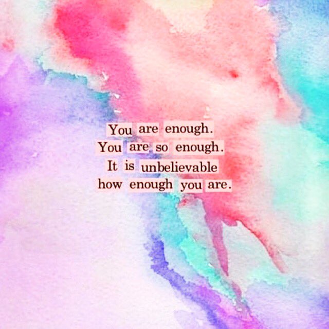 dearshe_'s tweet photo. You are #always enough! #selflove #SelfWorth #confidence #LoveYourself #bodylove #bodypositive #dearshe https://t.co/4fB8IYIGWd