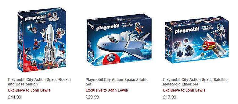 playmobil city action space rocket and base station