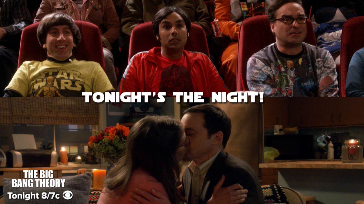 bigbangtheory's tweet photo. The wait is finally over! RT if u can't contain ur excitement over 2nite's #BigBangTheory. https://t.co/Kjvog4ltYd https://t.co/nhfWyElJe4