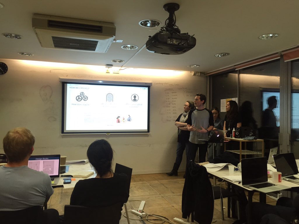 AmardeepDhesi's tweet photo. UX Hackathon 3 @GA_UXDi_London @TeskaLabs - final client presentations (well done guys great Jo today) #uxdi9 https://t.co/j6DkVrtZmy