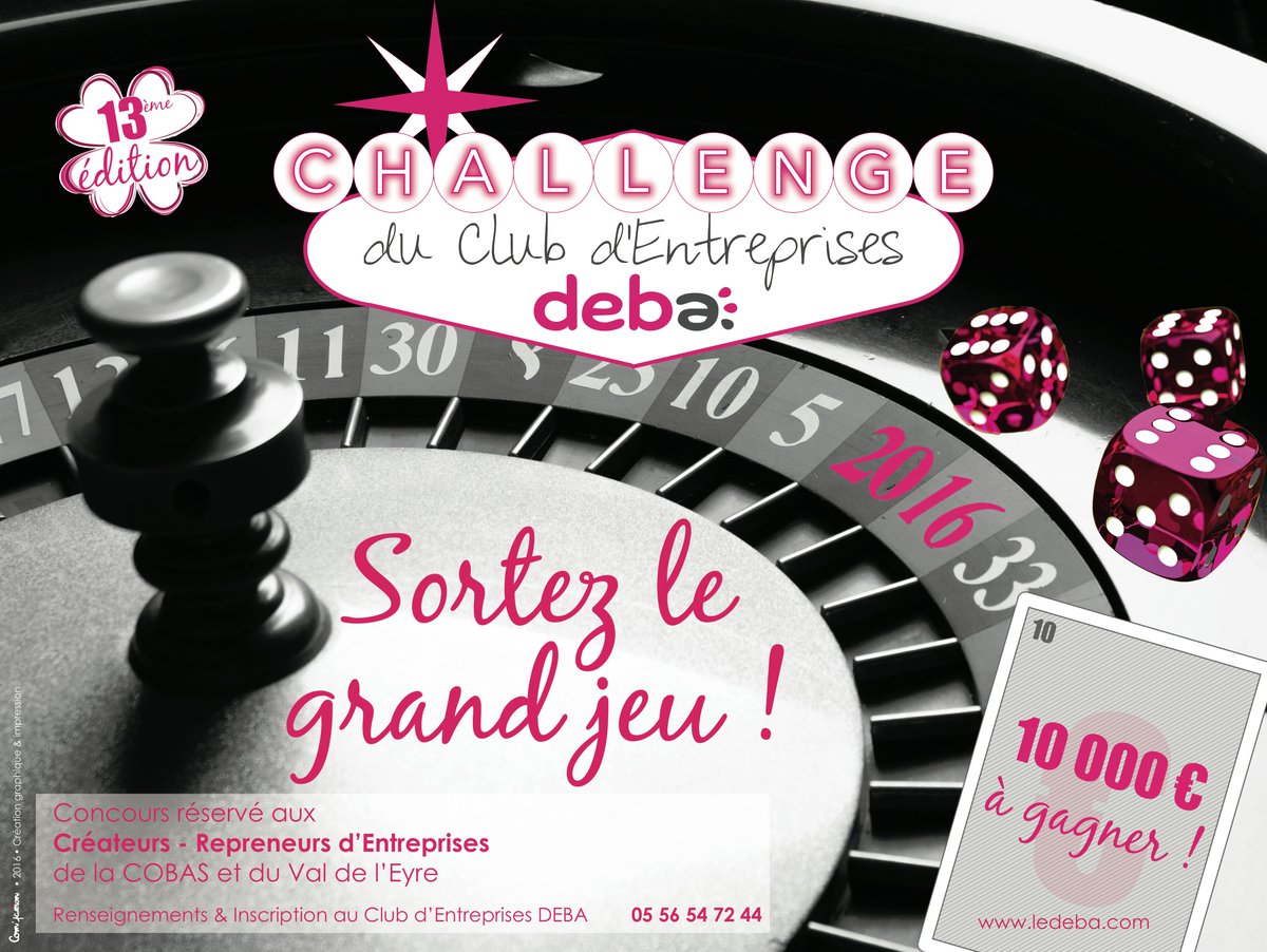 ClubDEBA's tweet photo. Sortez le grand jeu : thème du 13ème  #ChallengeDEBA et rien que pour vous, l'affiche réalisée par @compassion_emi https://t.co/XKEIssIxwK