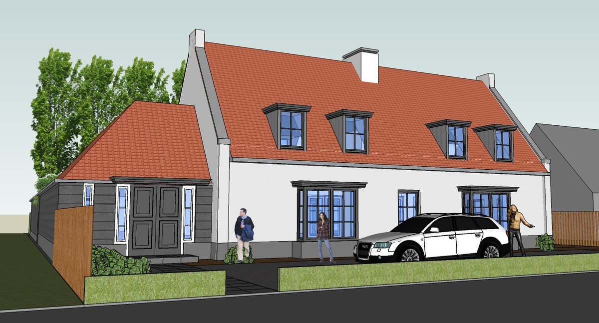 Nieuwbouw woning met bergingen te Dishoek <a href="/BBarchitecten/">BB architecten</a> @AannemersbedrijfSegeren