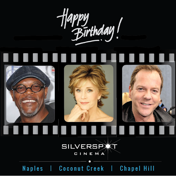 Happy birthday Samuel L. Jackson, Jane Fonda and Kiefer Sutherland 