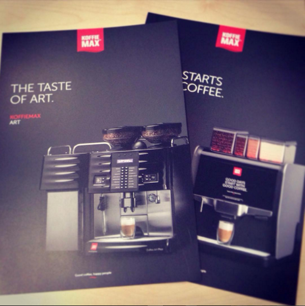 nieuwe leaflets #koffiemax #goodcoffee #happypeople