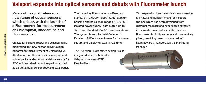 subsea_offshore's tweet image. Valeport expands into optical sensors and debuts with #fluorometer launch #valeport