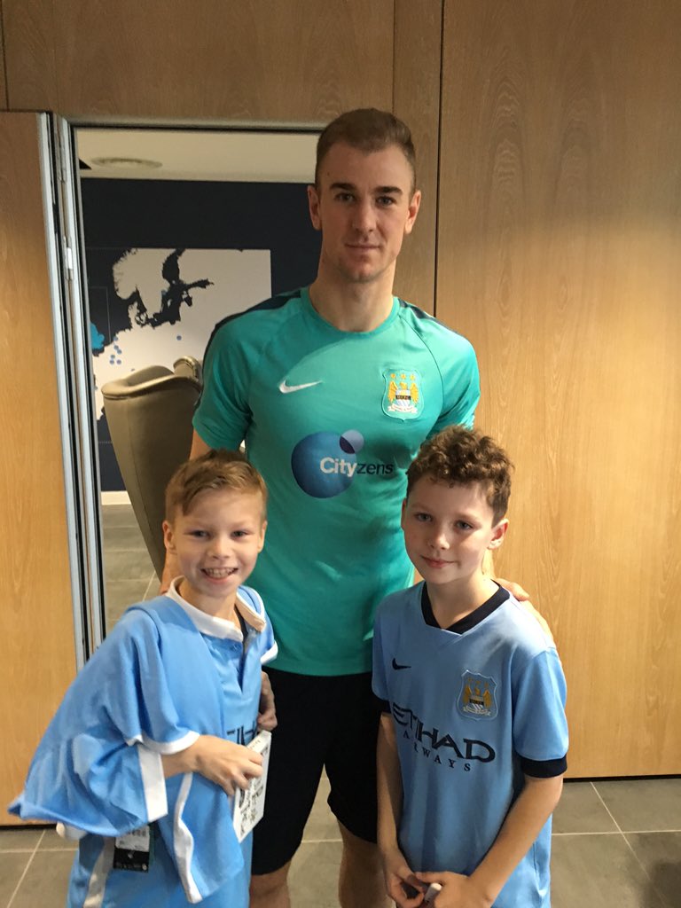 joannbowles's tweet photo. A great day for these two, thanks @starlight_uk @MCFC for making Hayden's wish come true. https://t.co/XLwUbJfjDQ