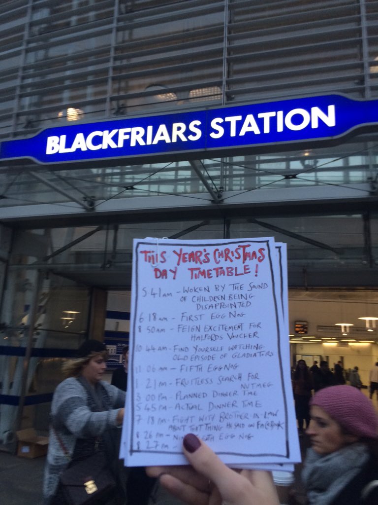 frances_gough's tweet photo. Blackfriars has never felt so bloody festive - @FxckThisJournal #Christmas cards for all! #MakeLifeBitter https://t.co/mRBhOjOMMI