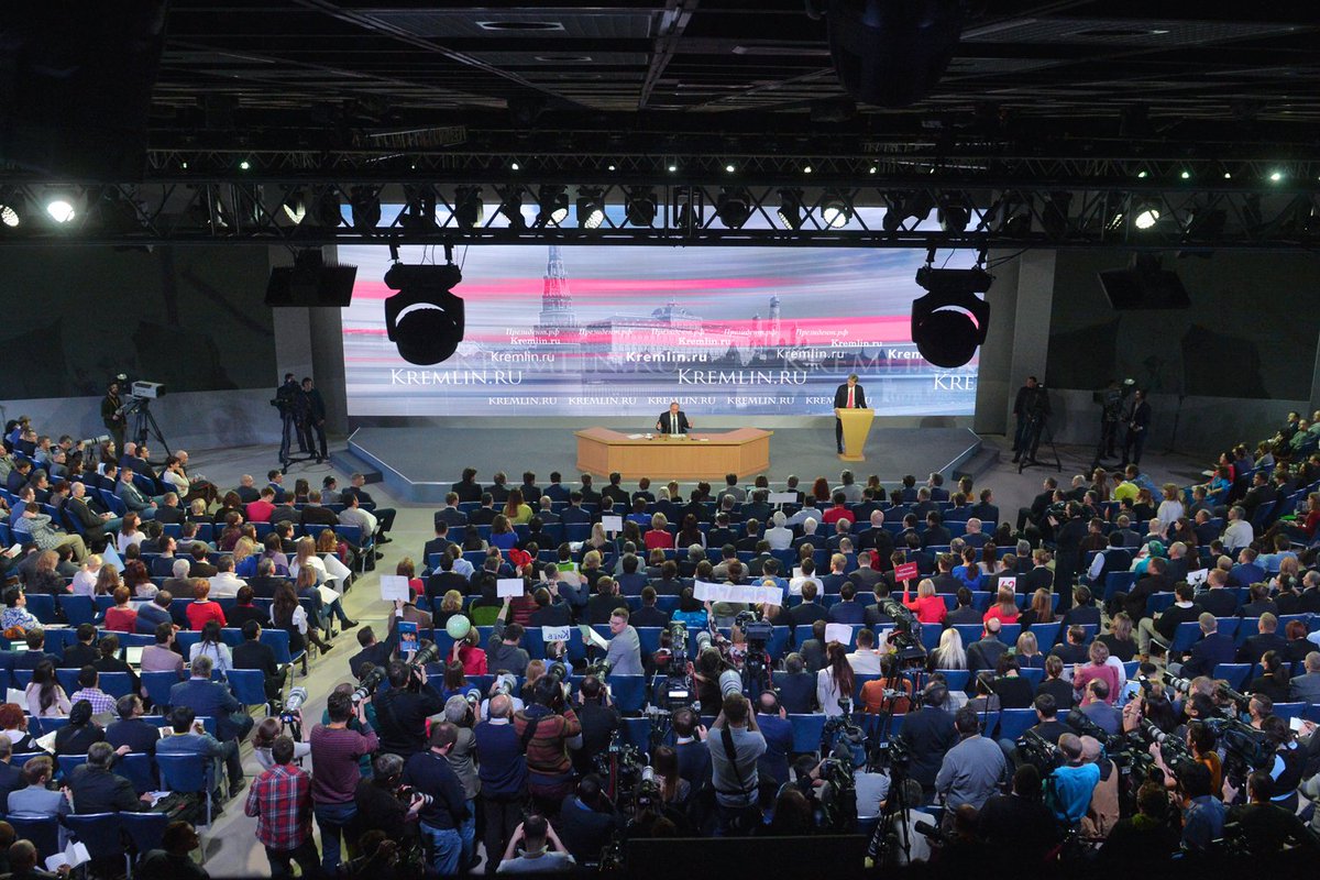 KremlinRussia's tweet photo. Большая пресс-конференция Владимира Путина https://t.co/CDC6R5vvcD https://t.co/fUkqTQjB8I