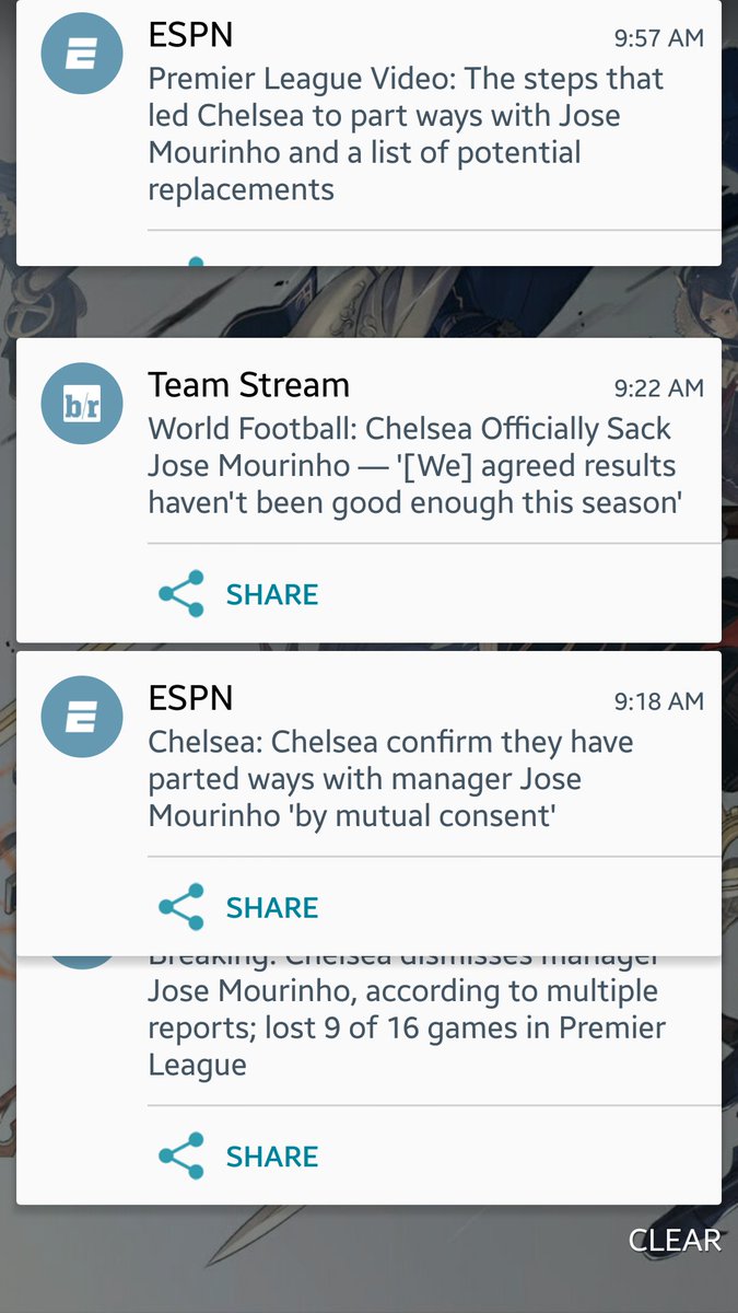 _Sunny_K's tweet image. Wait, did Chelsea fire Mourinho? #toomanynotifications