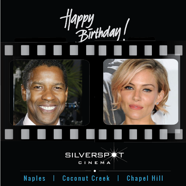  Happy birthday to you Denzel Washington and Sienna Miller 