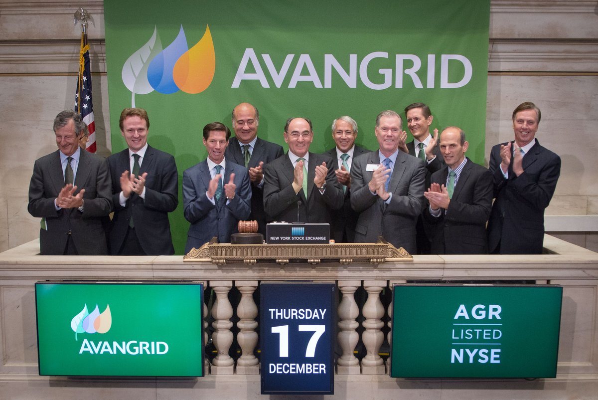 AVANGRID rings opening bell at NYSE today. Begins trading!