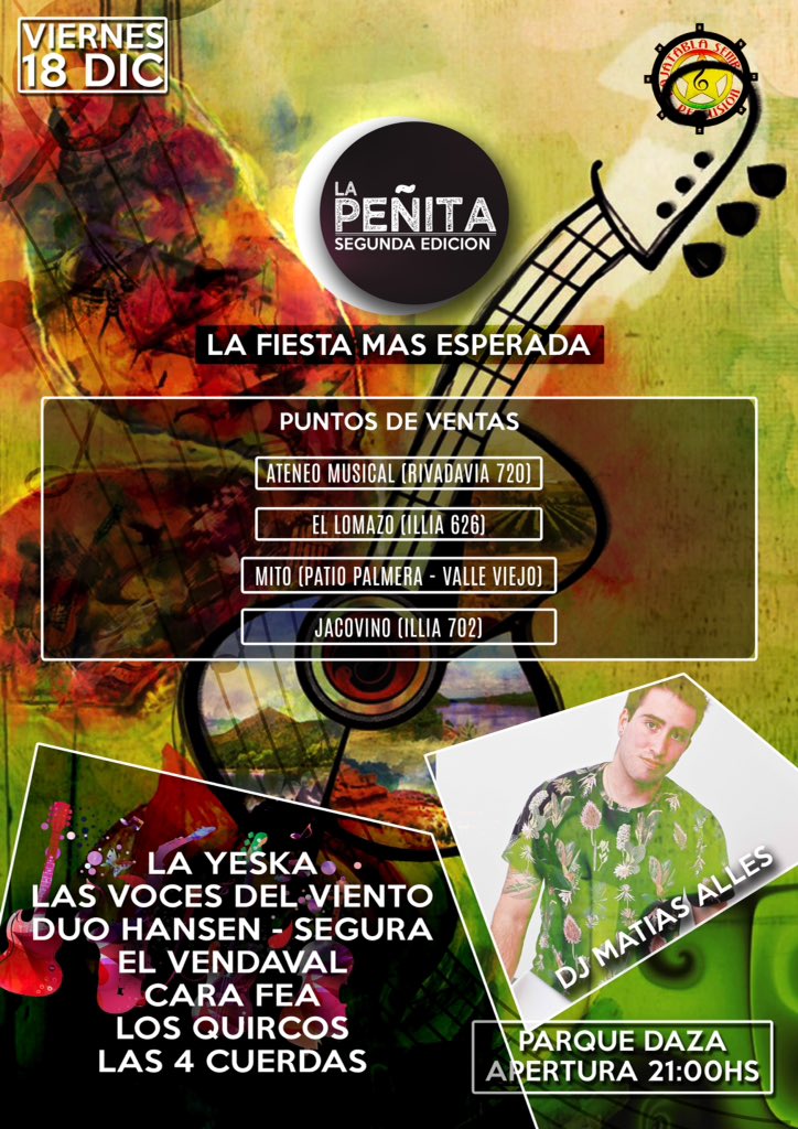 lapenitacta's tweet photo. ULTIMO SORTEO!!

RT Y PARTICIPA POR 5 entradas para LA PEÑITA II.

Se sortea el día viernes 18 a las 14:00hs. https://t.co/ssacnum4Gc