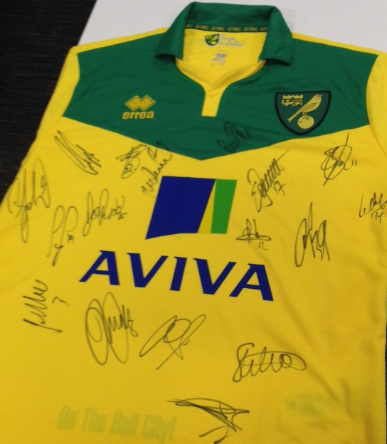 ABGroup's tweet image. Calling @NorwichCityFC fans. If you'd like to #win this signed shirt follow &amp;amp; RT to enter our xmas draw! #ncfc