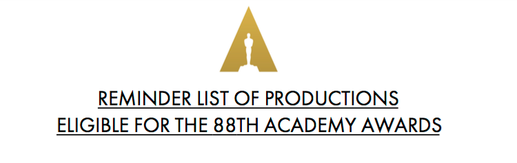 BLKBirdTheFilm's tweet photo. @BLKBirdTheFilm is one of 305 films eligible for the 88th Academy Awards! #WeAreBlackbird https://t.co/9tfoF7sTtH https://t.co/gPLYnuDZGy