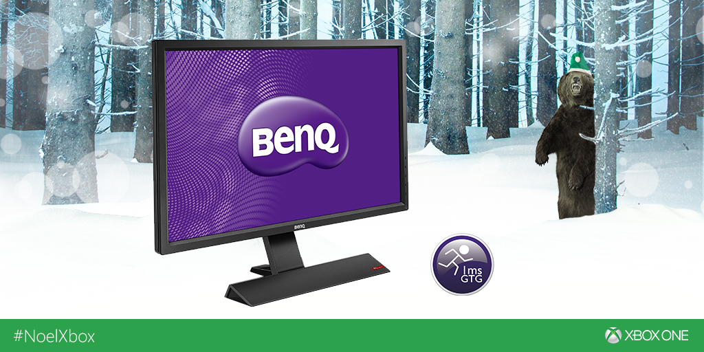 XboxFR's tweet image. RT puis réponds avec #NoelXbox &amp;amp; #Bernard pour tenter de gagner l'écran BenQ de @Bernard_Xbox 🐻
