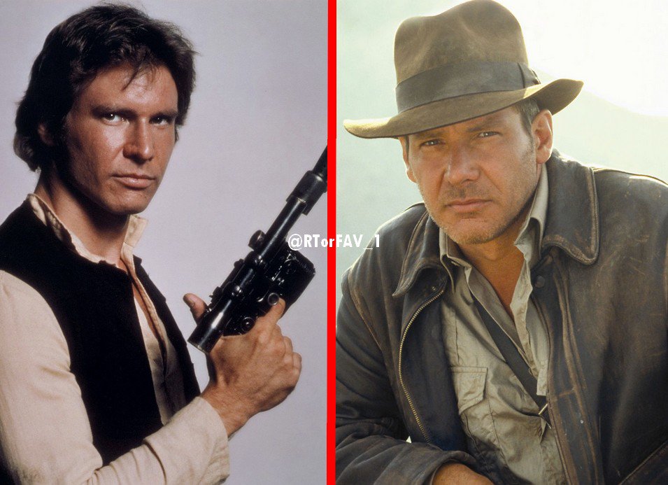 REQUESTED 
RT for Han Solo 
LIKE for Indiana Jones