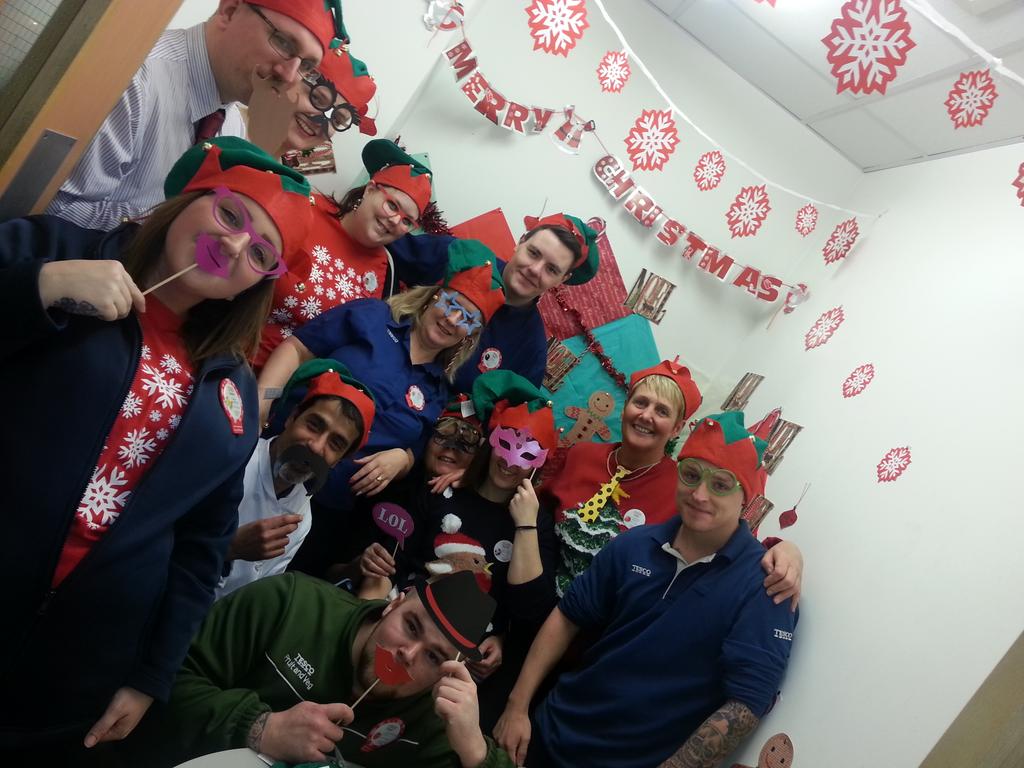 kazbennici's tweet photo. How many elfs can you fit in the selfie booth...11 so far @NGraney @ESmart06 @njs1281 . https://t.co/DIH52Poq9L
