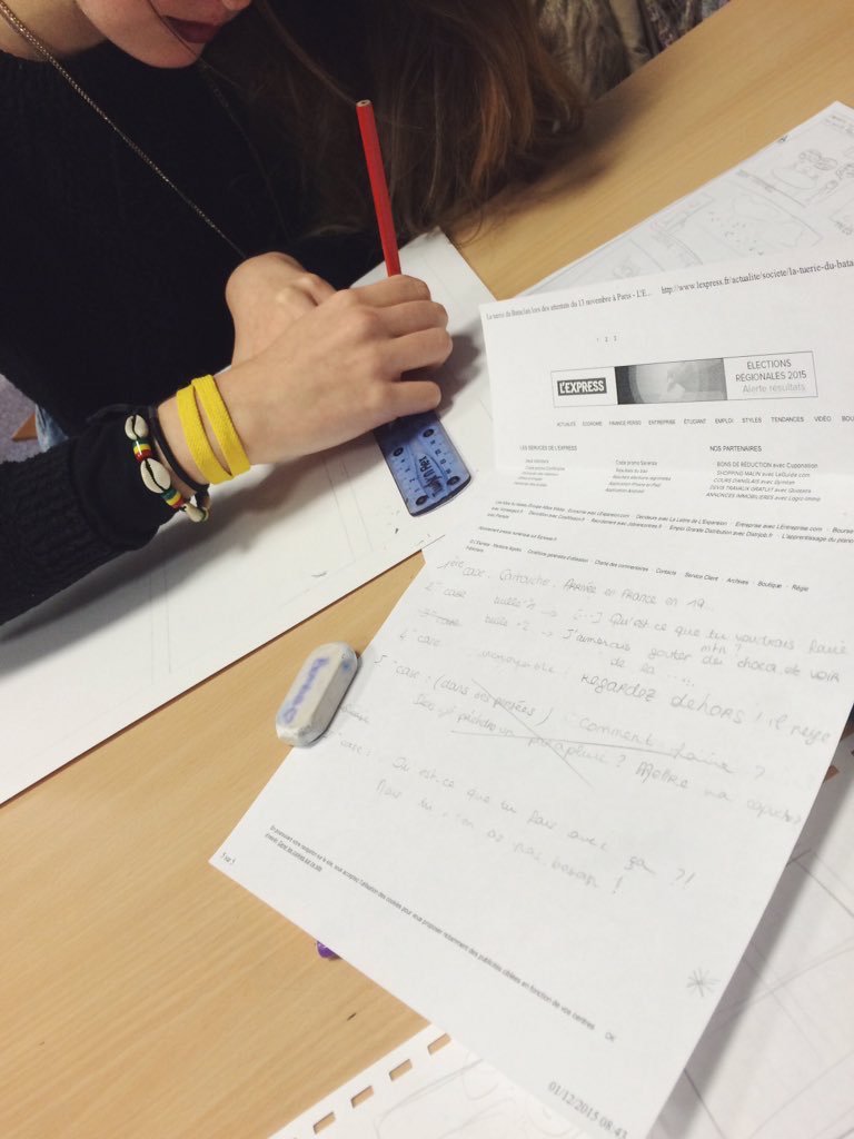 Jeanne_litso's tweet photo. Continuation de notre BD + passage devant la classe pour présenter le livre que j'avais emprunté ! #stfbds13 https://t.co/f4oL5Kae4C
