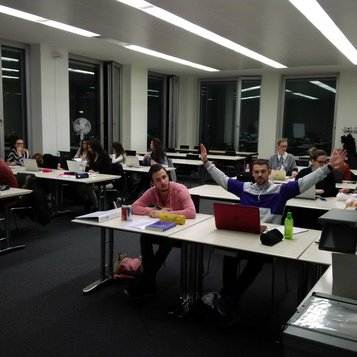 M5HB1#SIB #Zurich
Ready for #statistics 
#Tschuemperlin for #president 
#buff for #prof 
#Amaru for #Bachelor