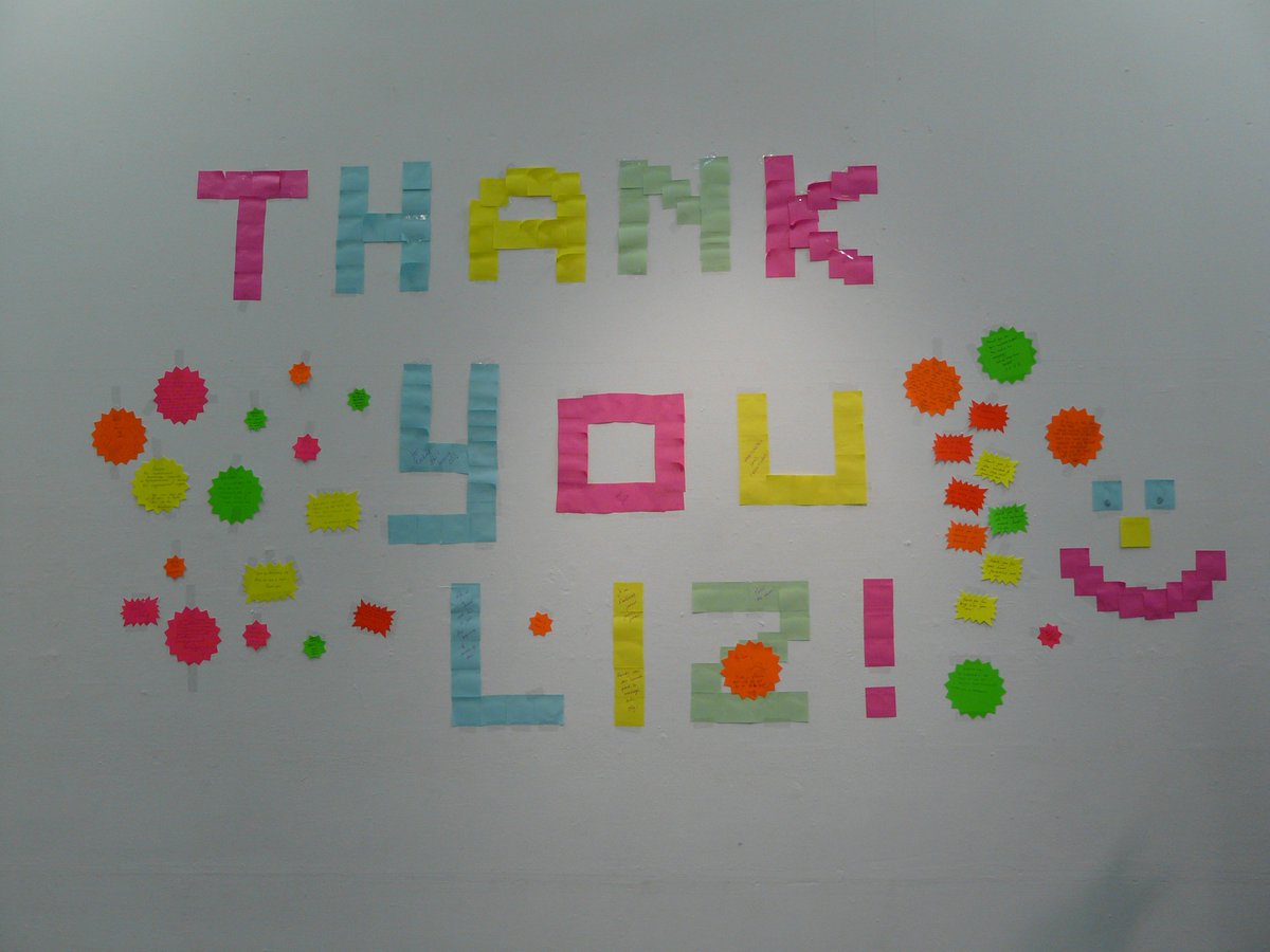 Thanks to the best director ever, Liz! 25 years of excellence, hard work and dedication. We all love you very much!