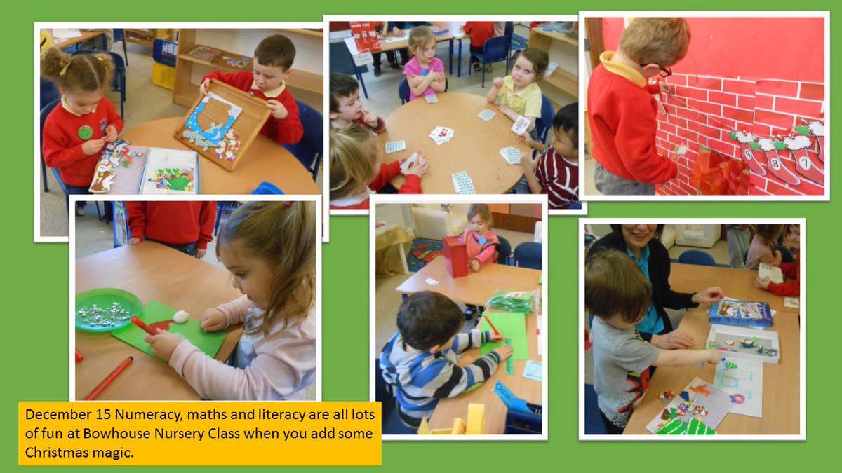 BowhouseBairns's tweet photo. Numeracy, maths and literacy are all lots of fun at Bowhouse Nursery Class when you add some Christmas magic. https://t.co/jazN4mm6KR