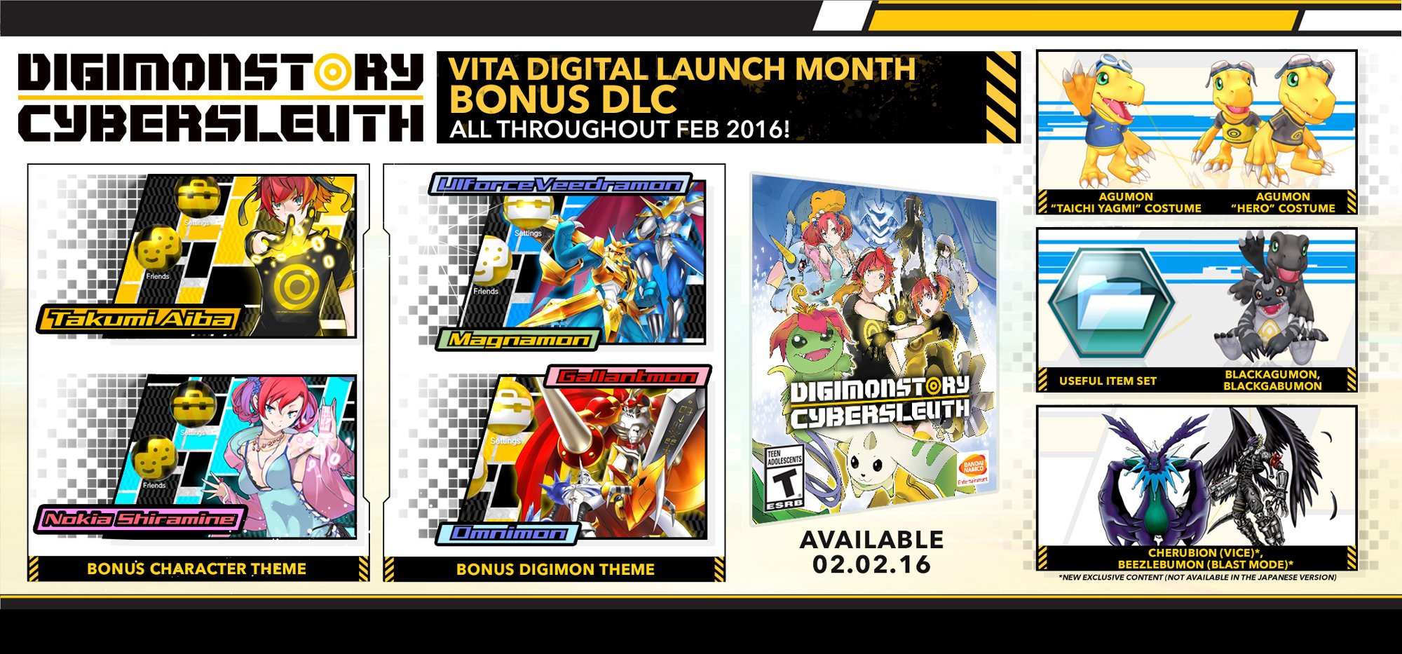 “Our #Digimon Story Cyber Sleuth Bonus DLC is announced for the PlayStation...