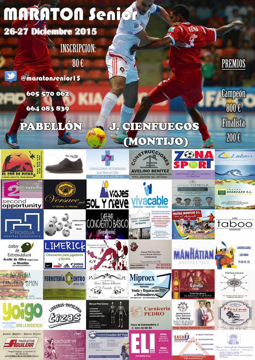 ATENCIÓN

Último día de inscripción: sábado 19

Quedán tan sólo DOS días para el cierre... aun estás a tiempo! ⚽