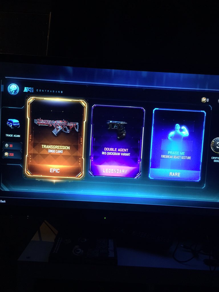BigClassyModz's tweet photo. @Biblicalreaper #bo3drops so before this drop I got a epic and legendary and I didn't take a pic, then I opened this https://t.co/f2xsQS9pmJ