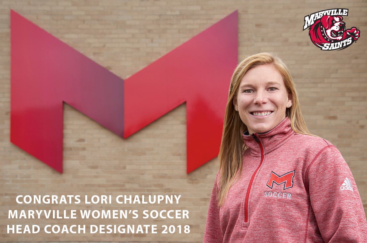 MaryvilleSaints's tweet photo. Lori Chalupny named @MaryvilleU head women’s soccer coach-designate. Becomes HC in 2018. https://t.co/hqdF9YacWl https://t.co/iYJDcKo9lP