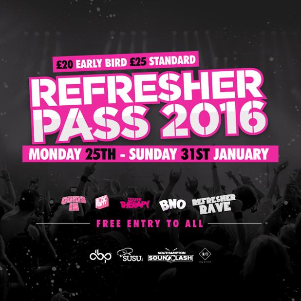 It's time to refresh! Party with thousands of other students at Refreshers' susu.org/boxoffice